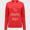Sudadera mujer no perchada personalizada