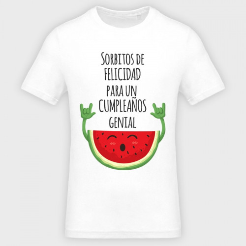 Camiseta cumpleaños: sorbitos de felicidad