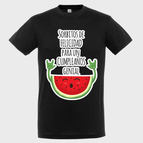 Camiseta cumpleaños: sorbitos de felicidad