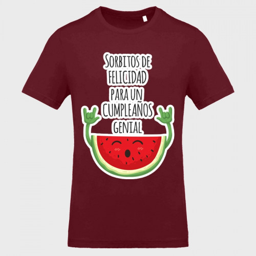 Camiseta cumpleaños: sorbitos de felicidad