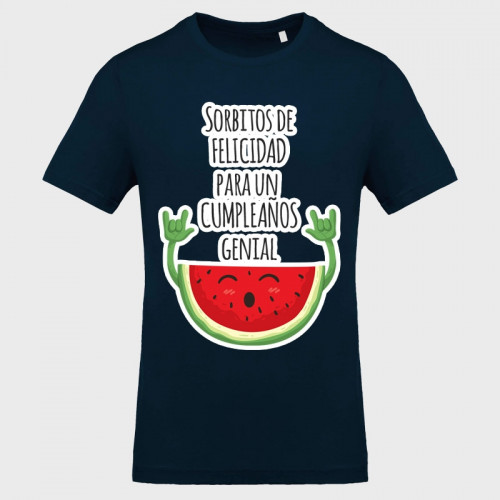 Camiseta cumpleaños: sorbitos de felicidad