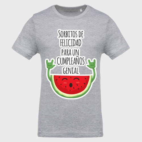 Camiseta cumpleaños: sorbitos de felicidad