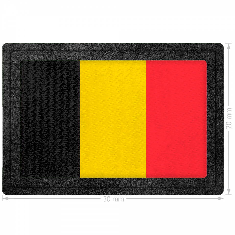 Parche bandera Bélgica