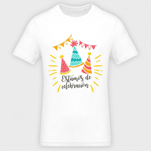 Camiseta cumpleaños: estamos de celebración