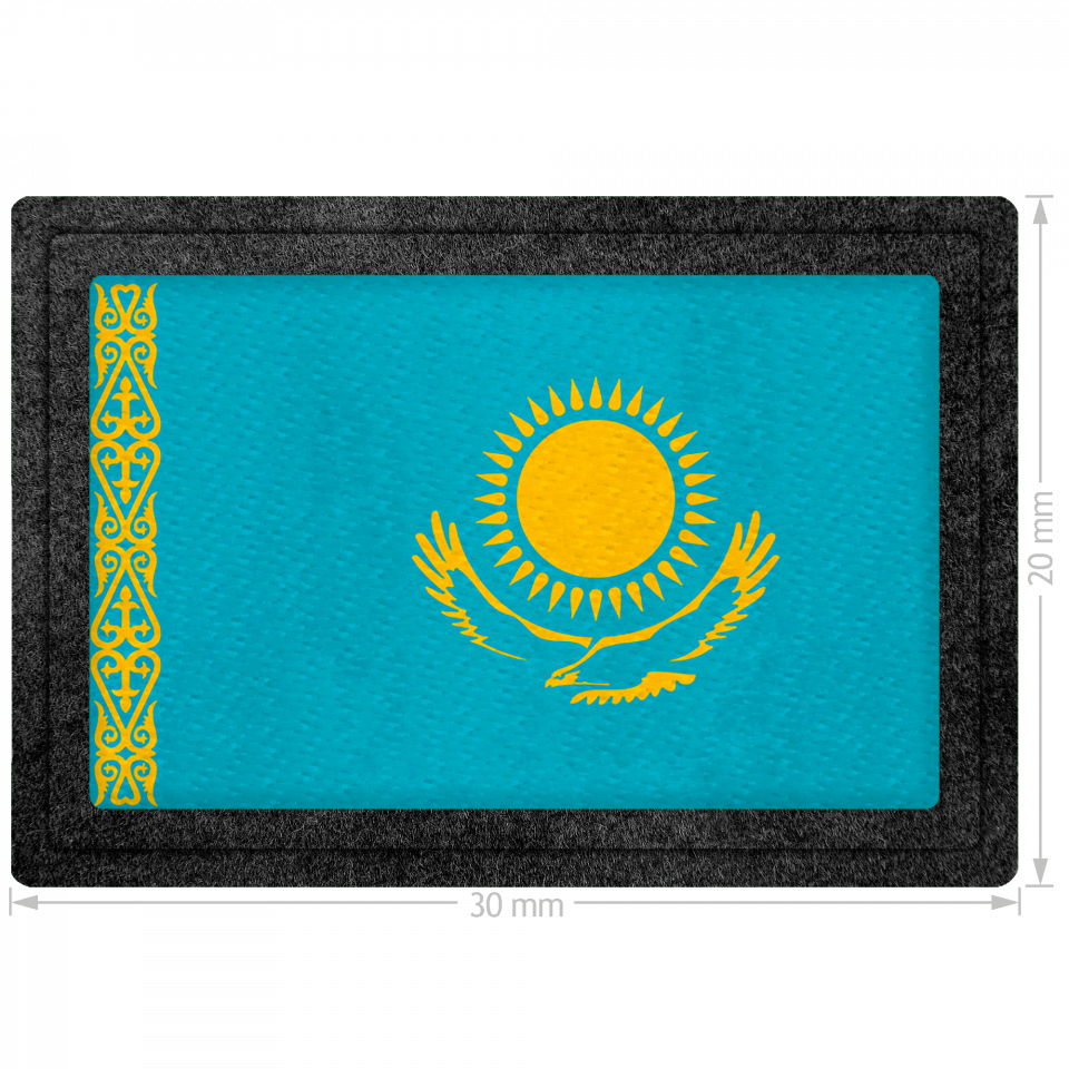 Parche bandera Kazajistan