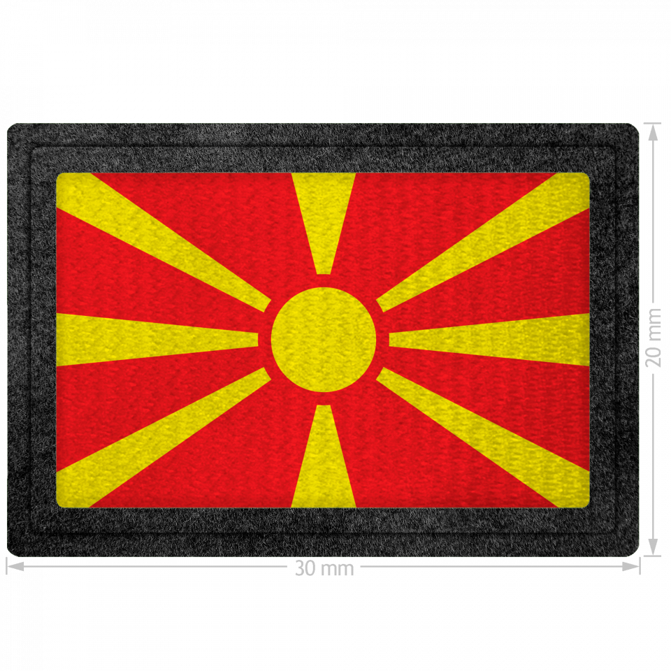 Parche bandera Macedonia del Norte