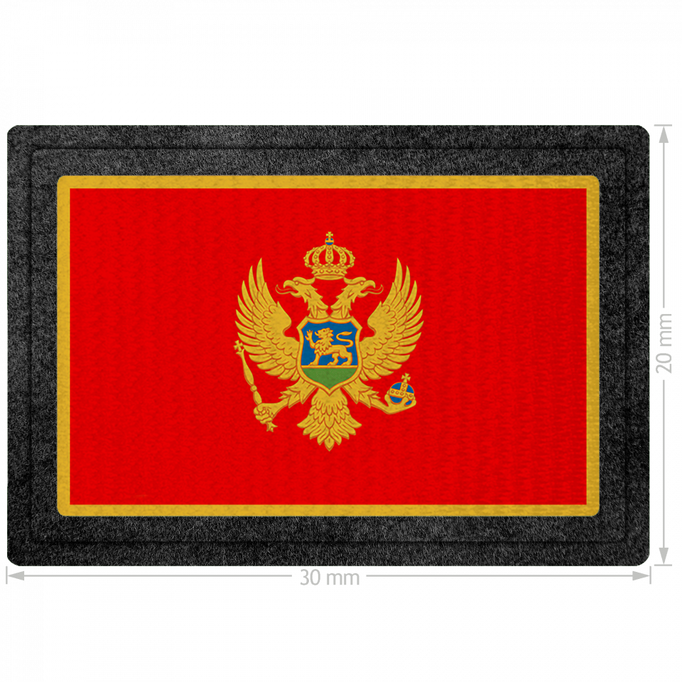 Parche bandera Montenegro