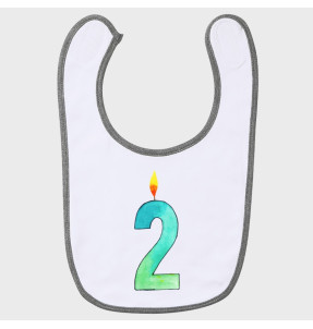 Babero cumpleaños: dos