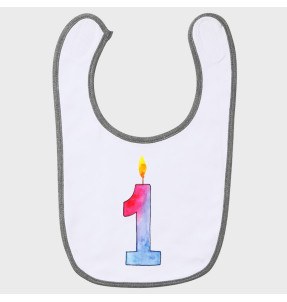 Babero cumpleaños: uno