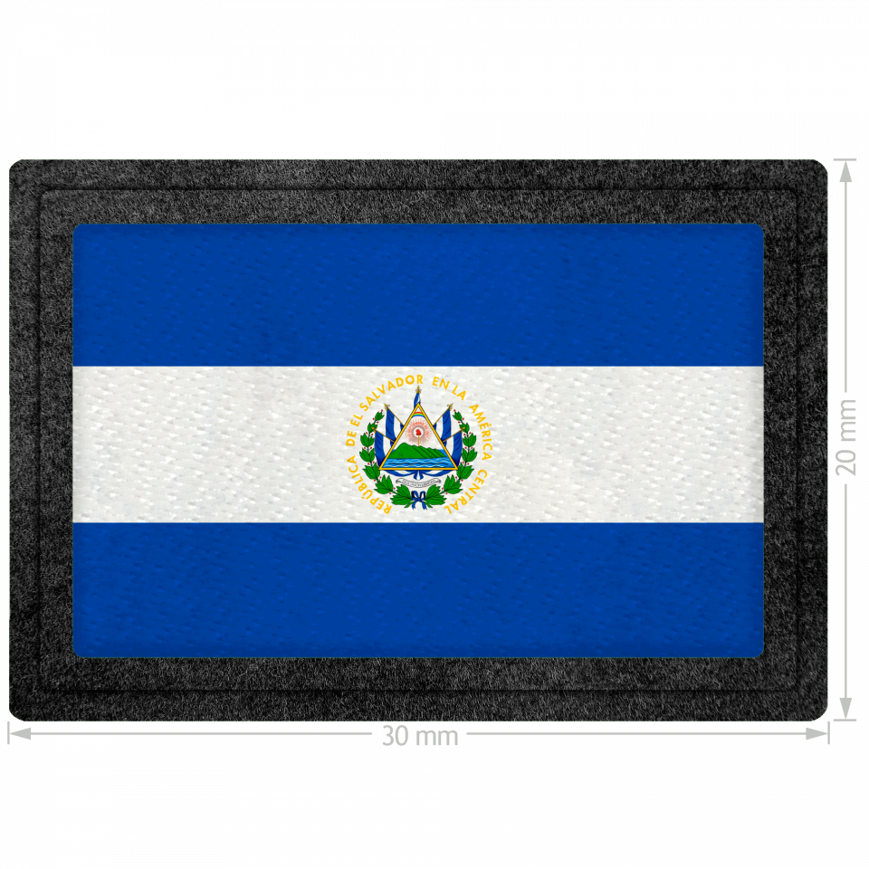 Parche bandera El Salvador