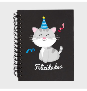 Libreta cumpleaños: gato