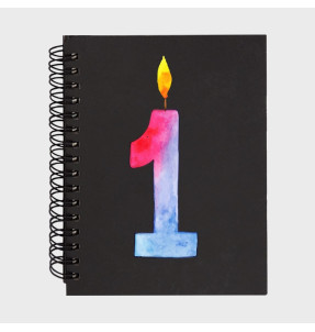 Libreta cumpleaños: uno