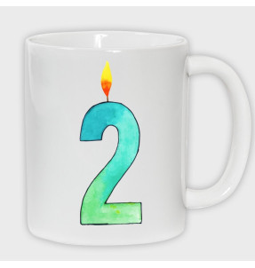 Taza Cumpleaños: dos