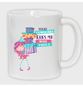 Taza Cumpleaños: mi mejor amiga