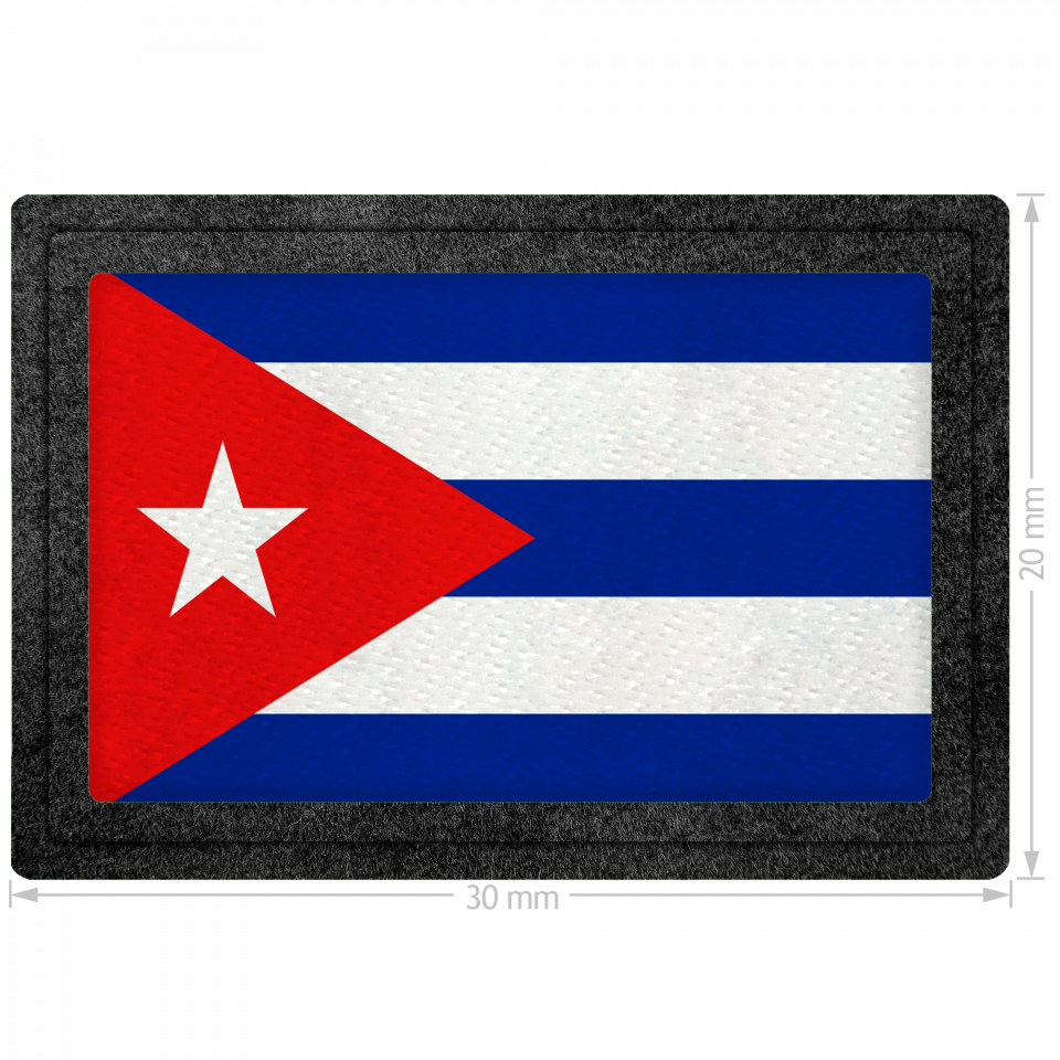 Parche bandera Cuba