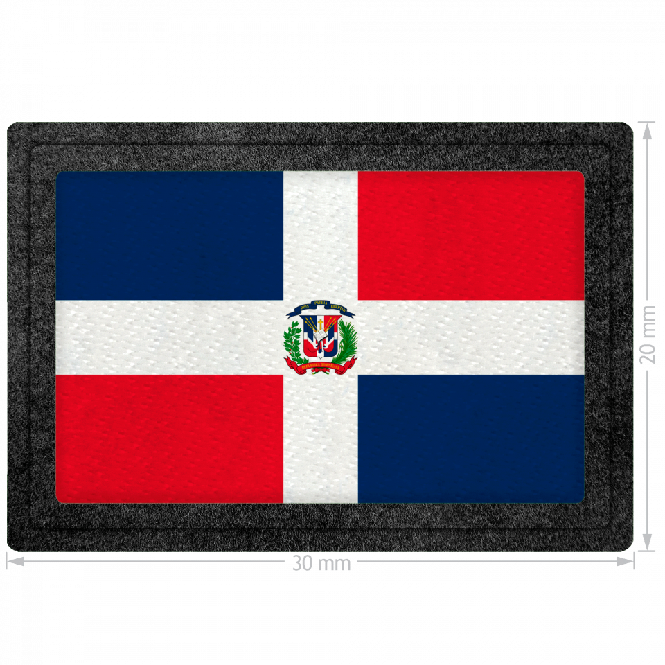 Parche bandera República Dominicana