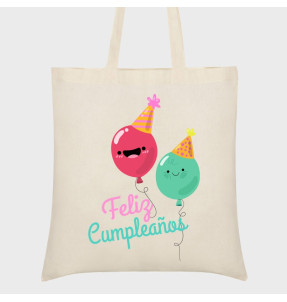 Bolsa tela cumpleaños: feliz cumpleaños