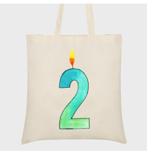 Bolsa tela cumpleaños: dos