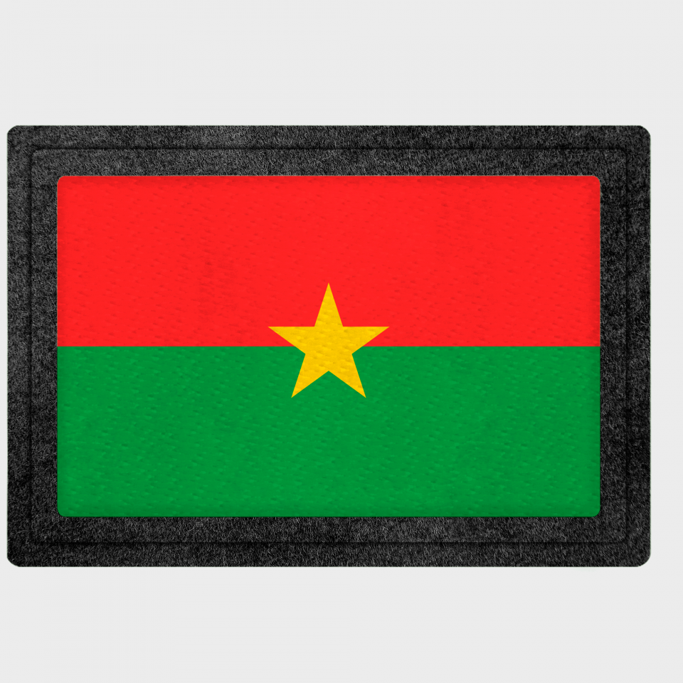 Parche bandera Burkina Faso