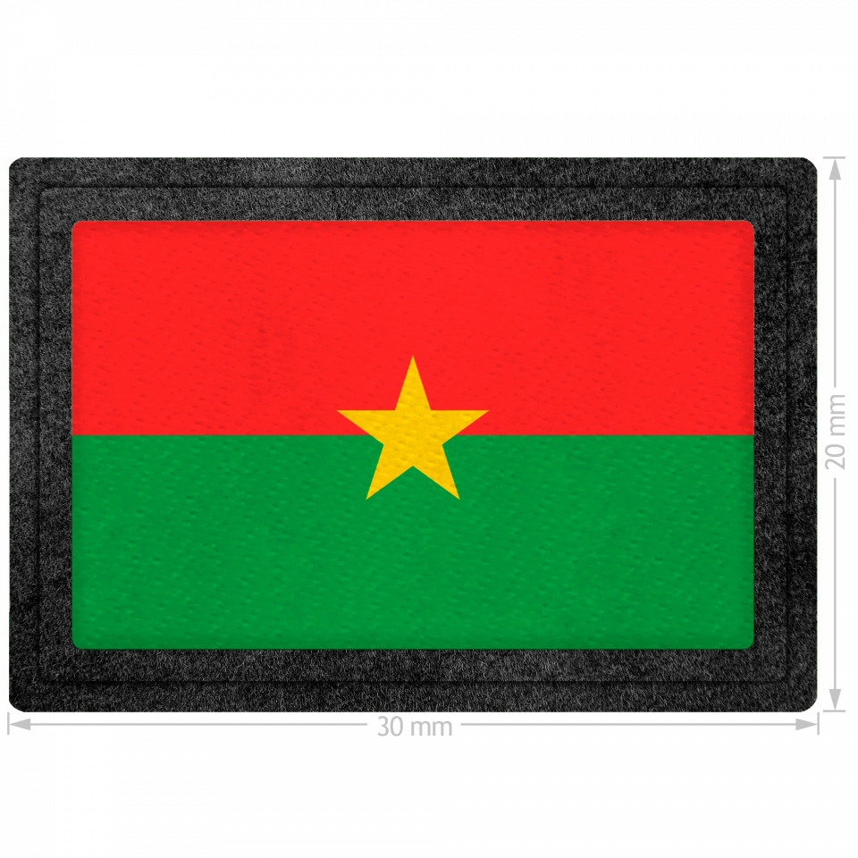Parche bandera Burkina Faso