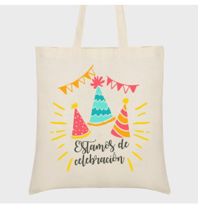 Bolsa tela cumpleaños: estamos de celebración