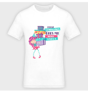 Camiseta cumpleaños: mi mejor amiga