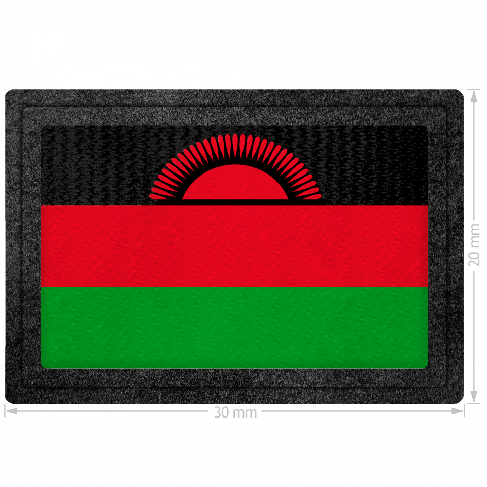 Parche bandera Malaui