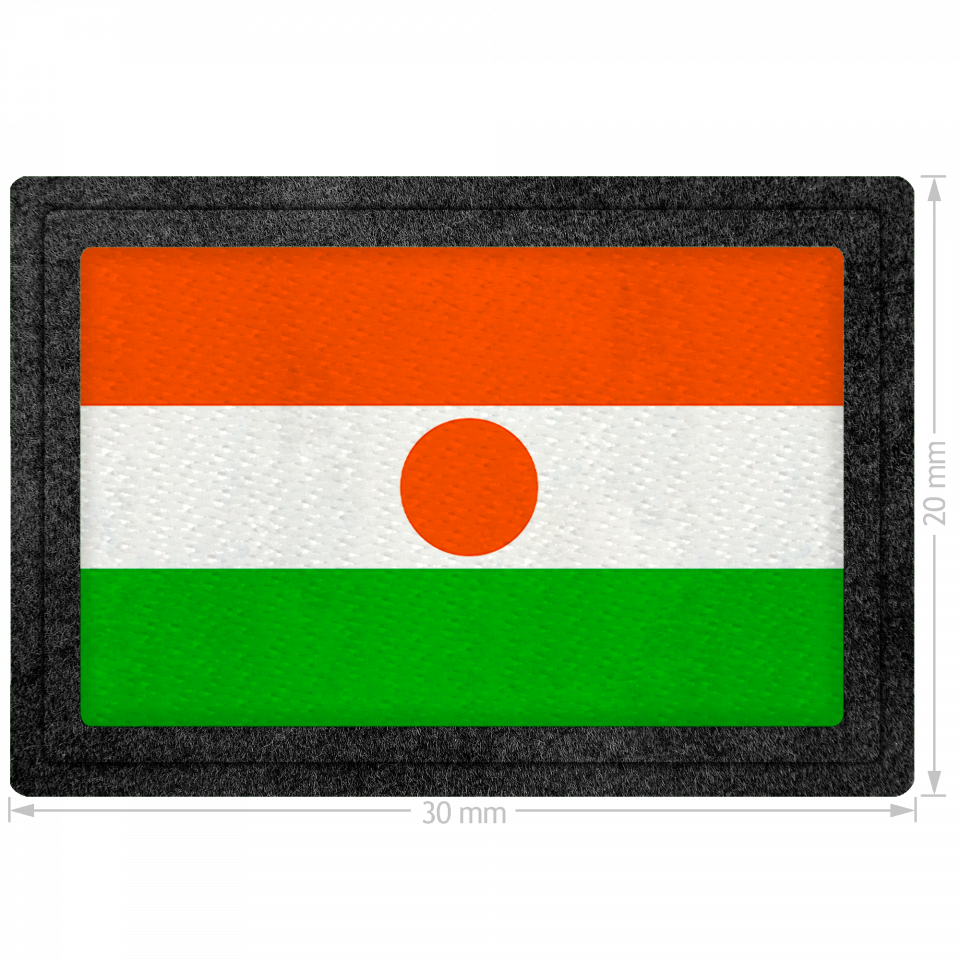 Parche bandera Níger