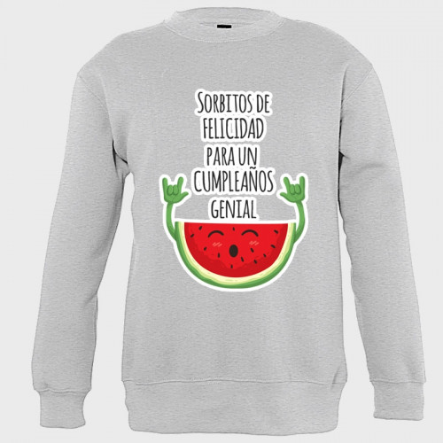 Sudadera cumpleaños: sorbitos de felicidad