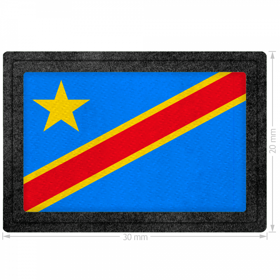 Parche bandera República Democrática del Congo