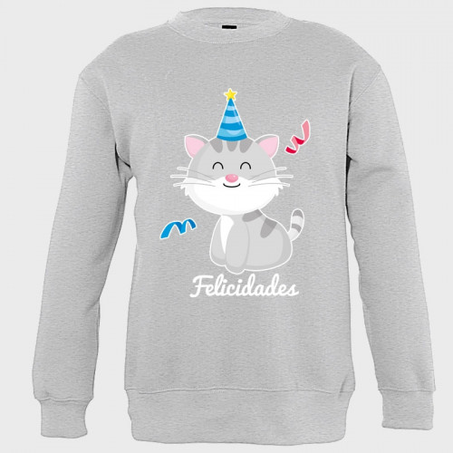 Sudadera cumpleaños: gato
