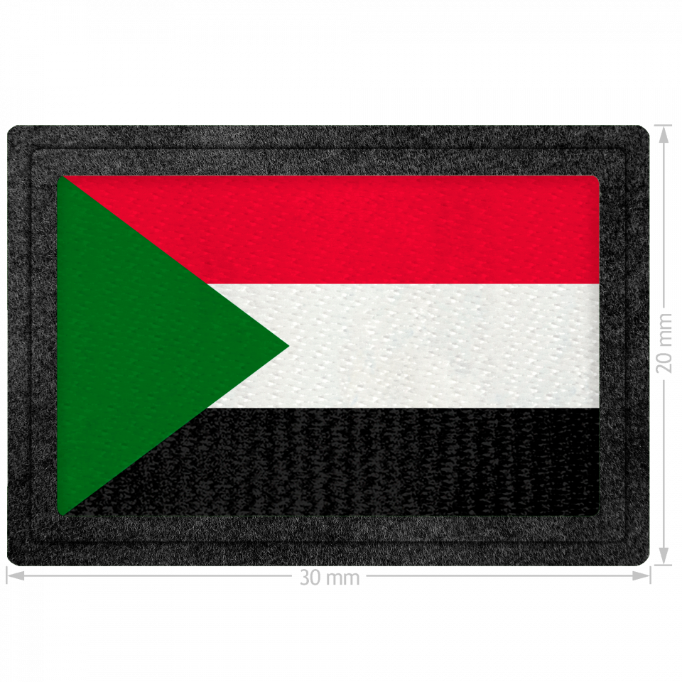 Parche bandera Sudán