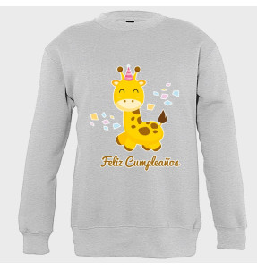 Sudadera cumpleaños: jirafa