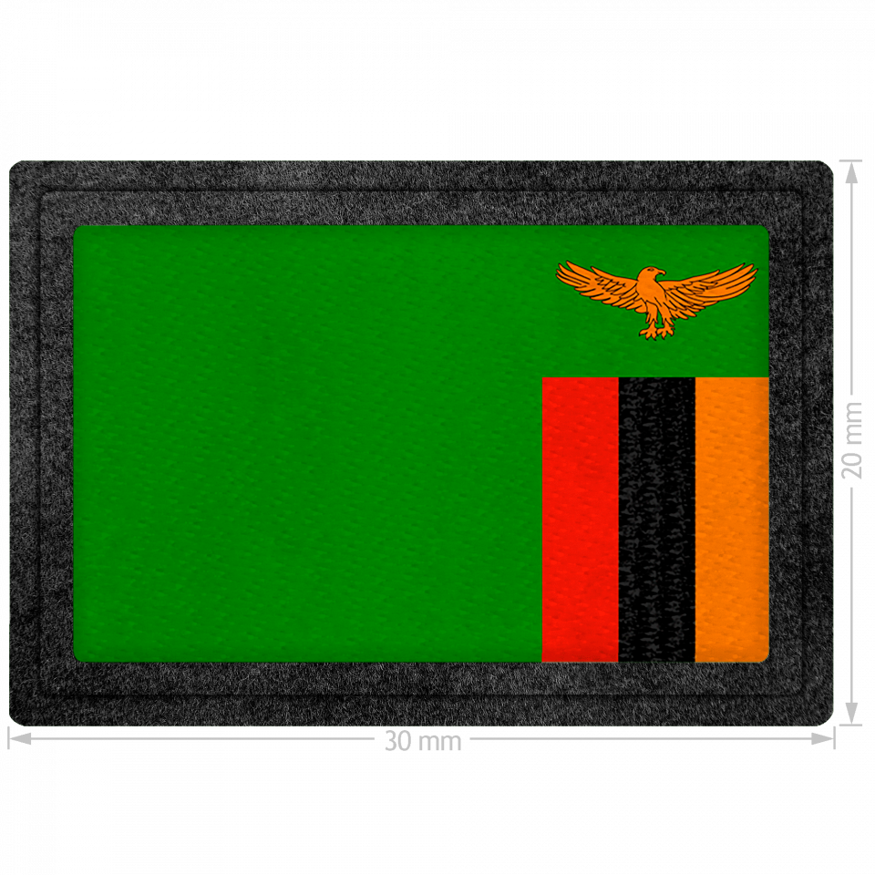 Parche bandera Zambia