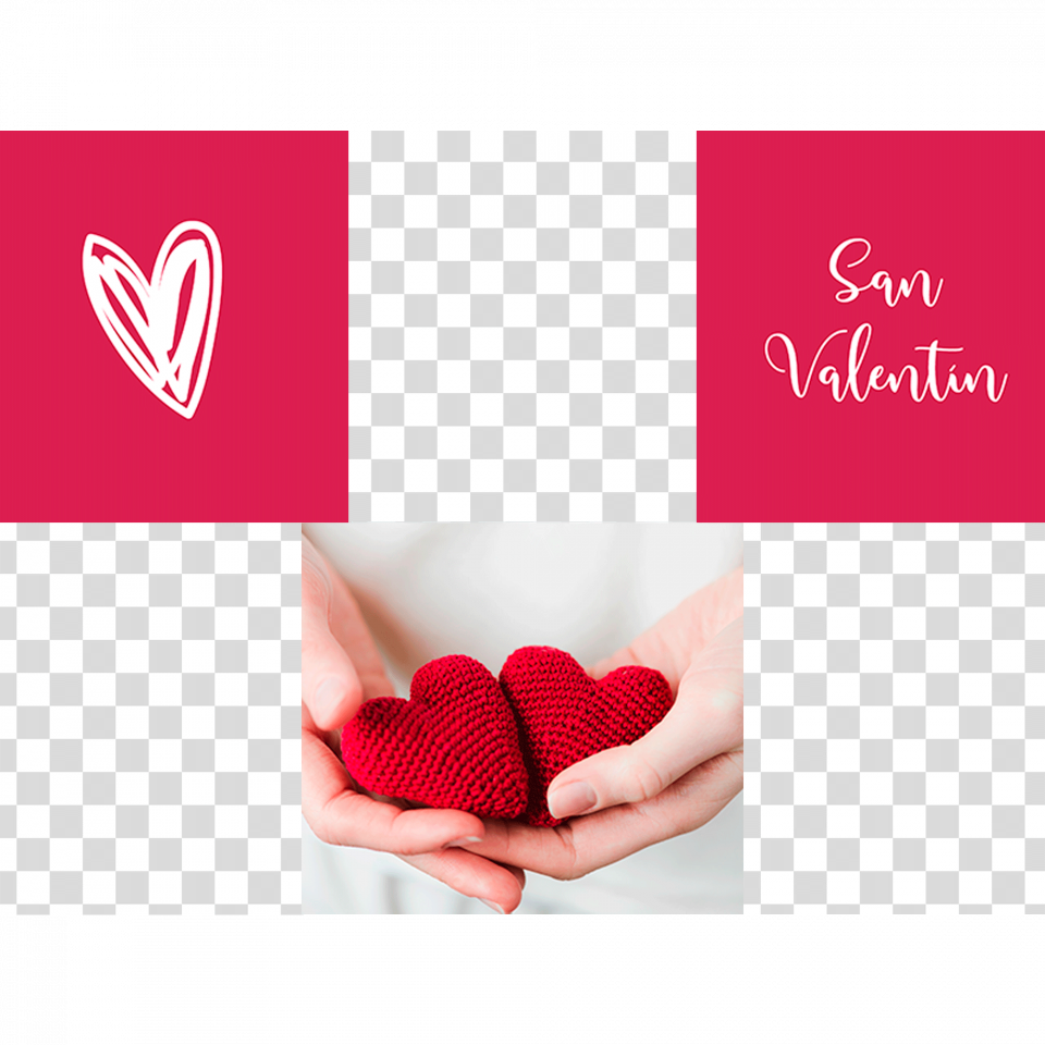 Manta de San Valentín con diseño de corazones personalizable