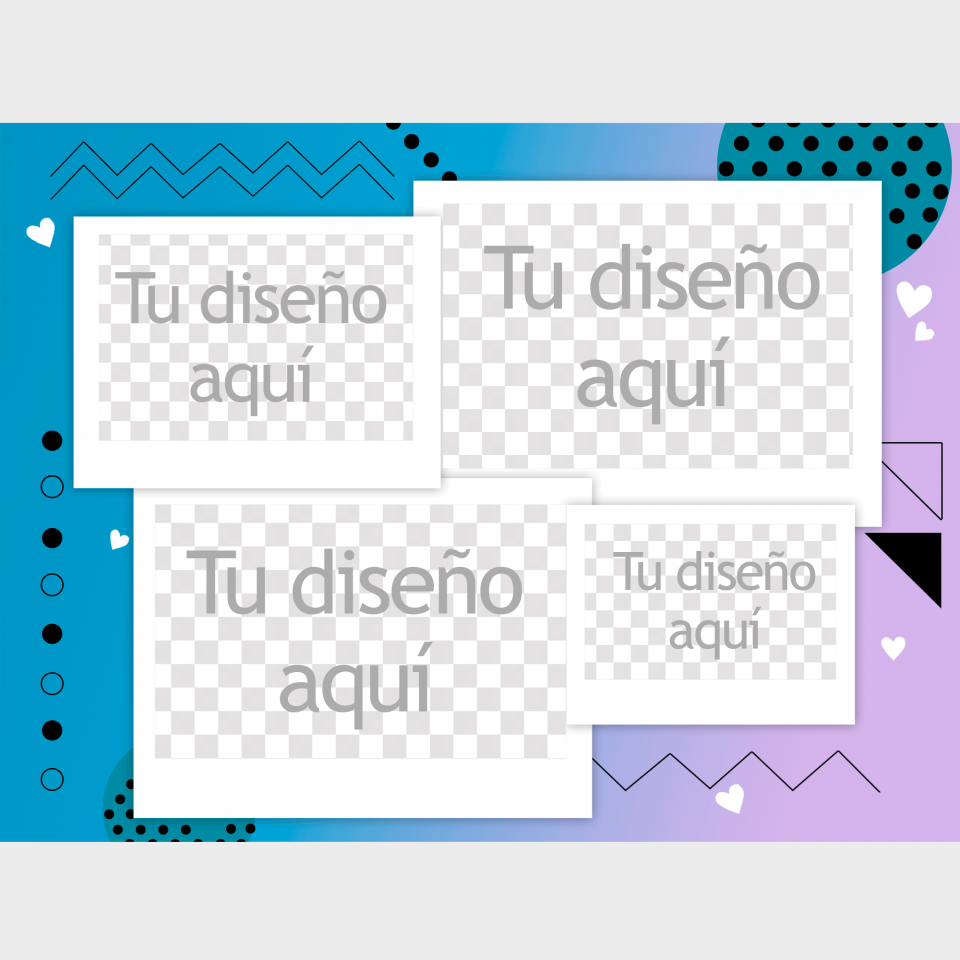 Manta de San Valentín con diseño azul personalizable