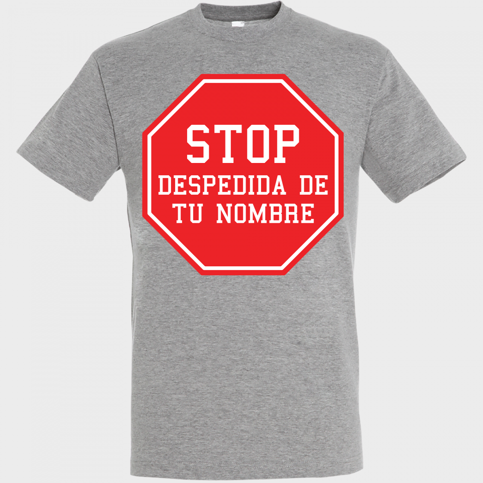Camiseta despedida de soltero personalizable: stop