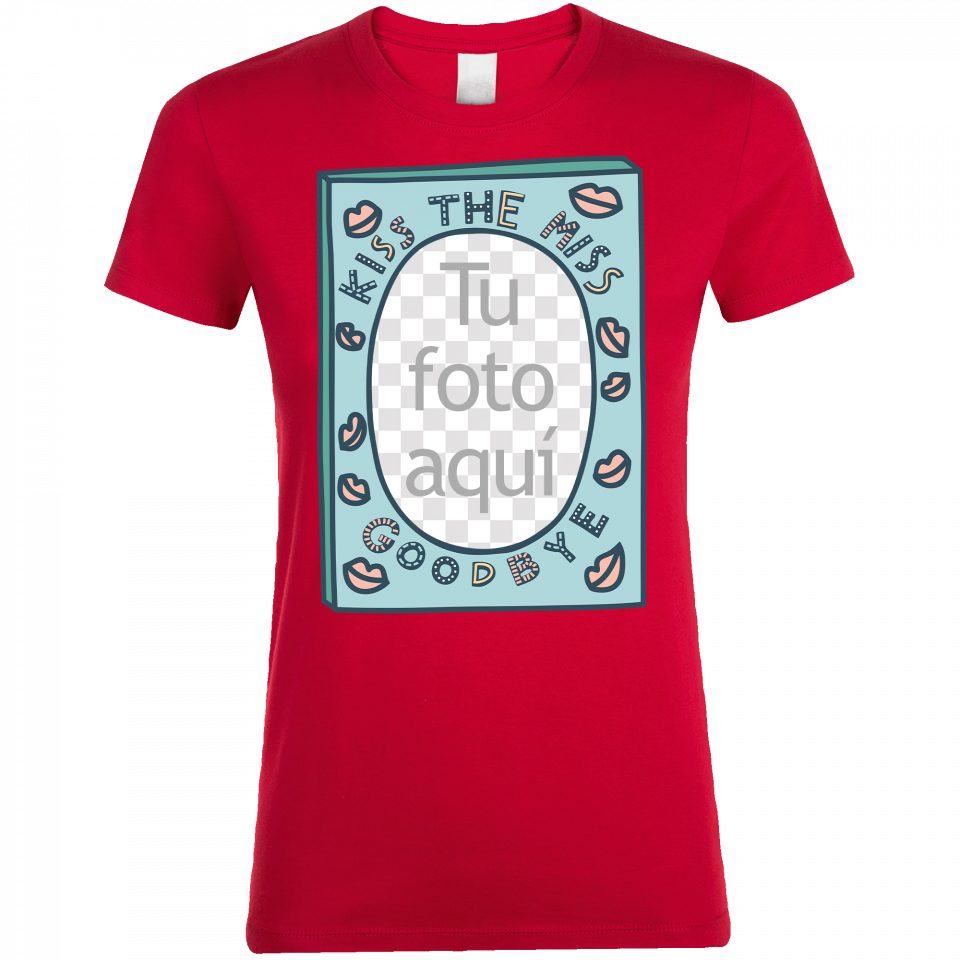 Camiseta despedida de soltera personalizable: kiss the miss goodbye