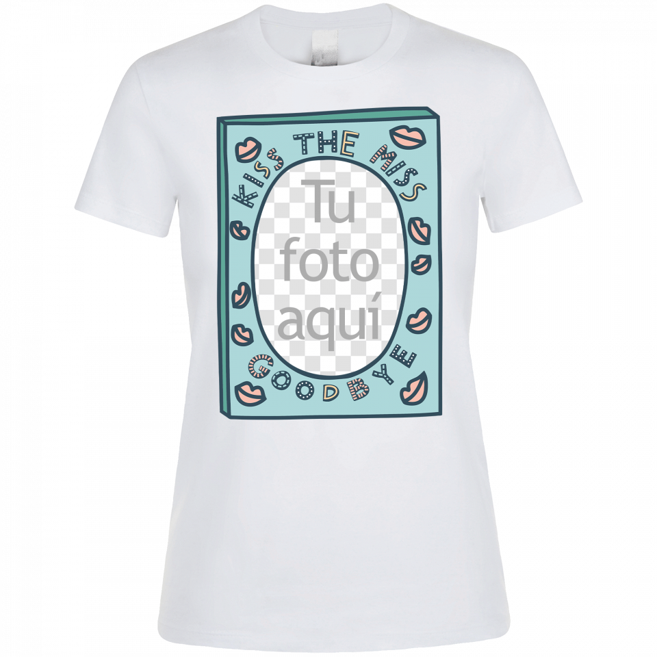 Camiseta despedida de soltera personalizable: kiss the miss goodbye