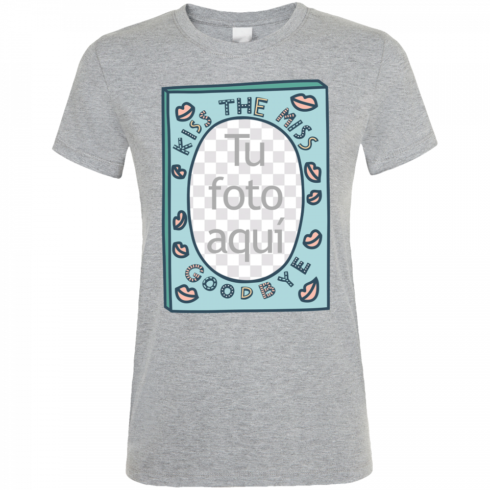 Camiseta despedida de soltera personalizable: kiss the miss goodbye
