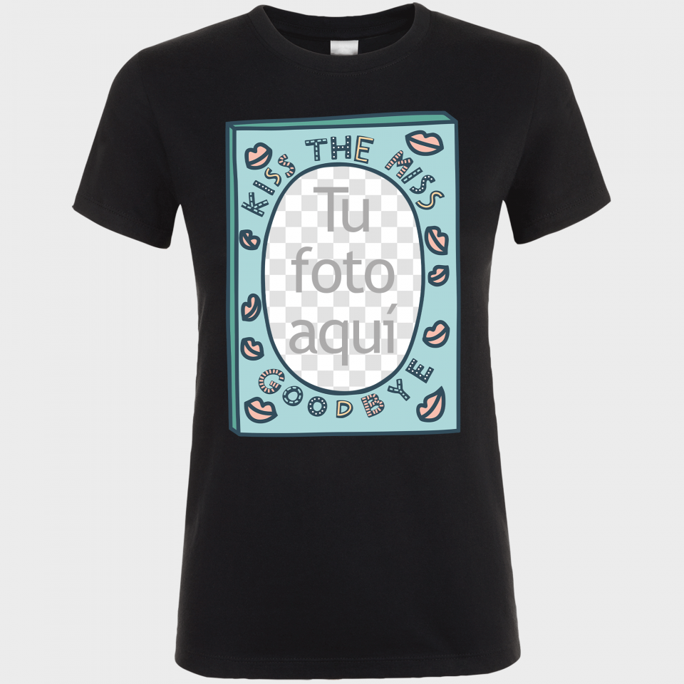 Camiseta despedida de soltera personalizable: kiss the miss goodbye