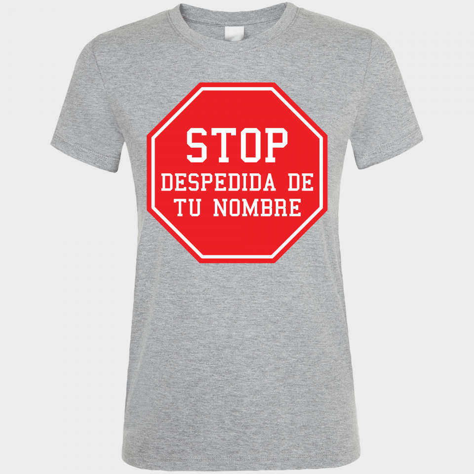 Camiseta despedida de soltera personalizable: stop