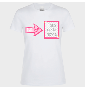 Camiseta despedida de soltera personalizable: she said yes