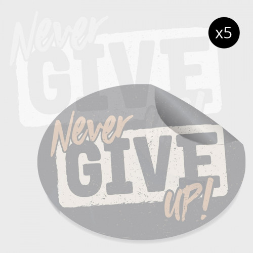 Pegatina transparente ovalada personalizada