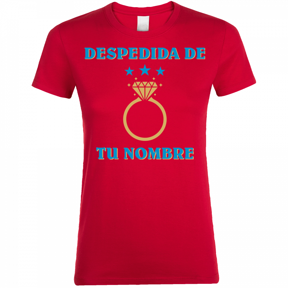 Camiseta despedida de soltera personalizable: anillo