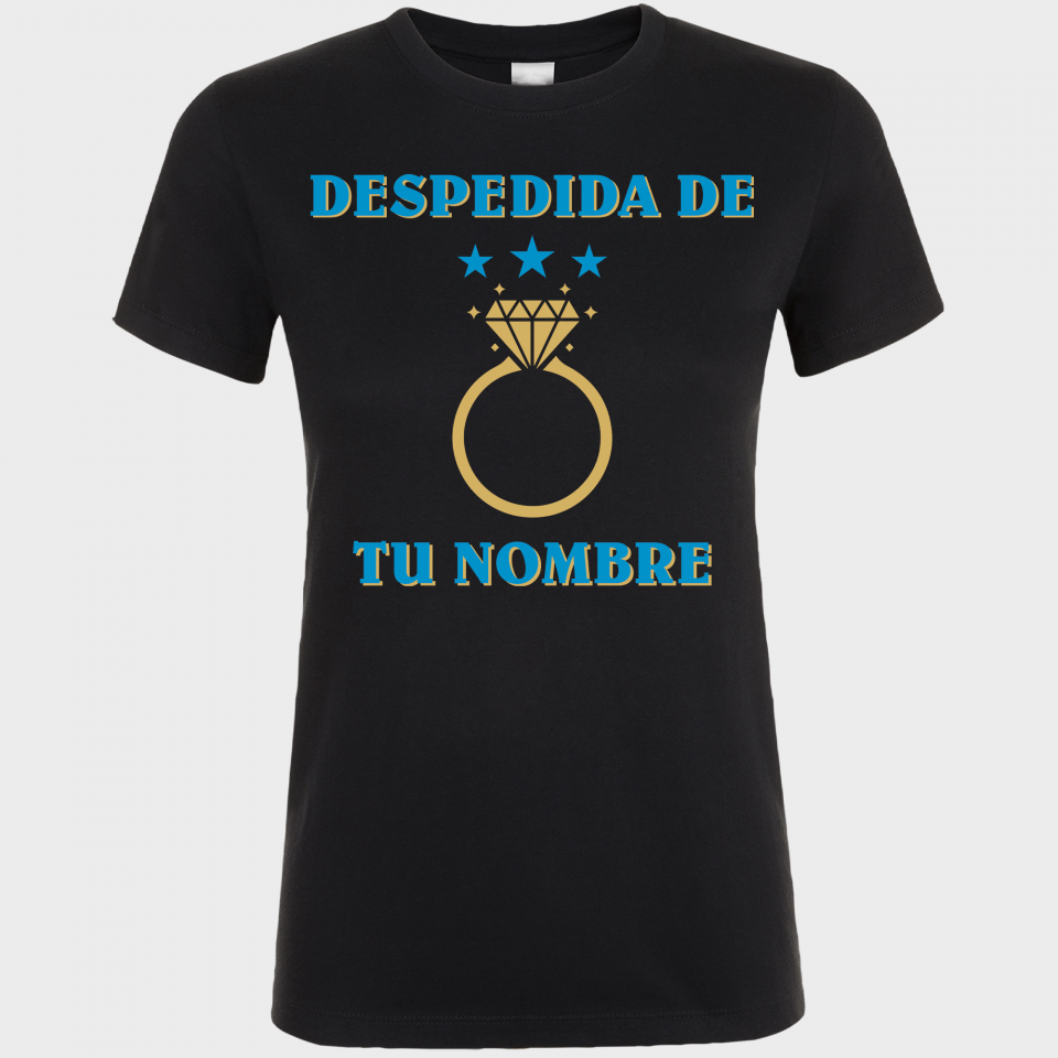 Camiseta despedida de soltera personalizable: anillo