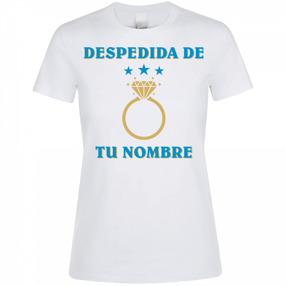 Camiseta despedida de soltera personalizable: anillo