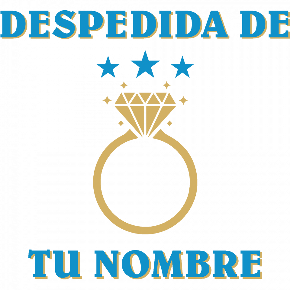 Camiseta despedida de soltero personalizable: anillo