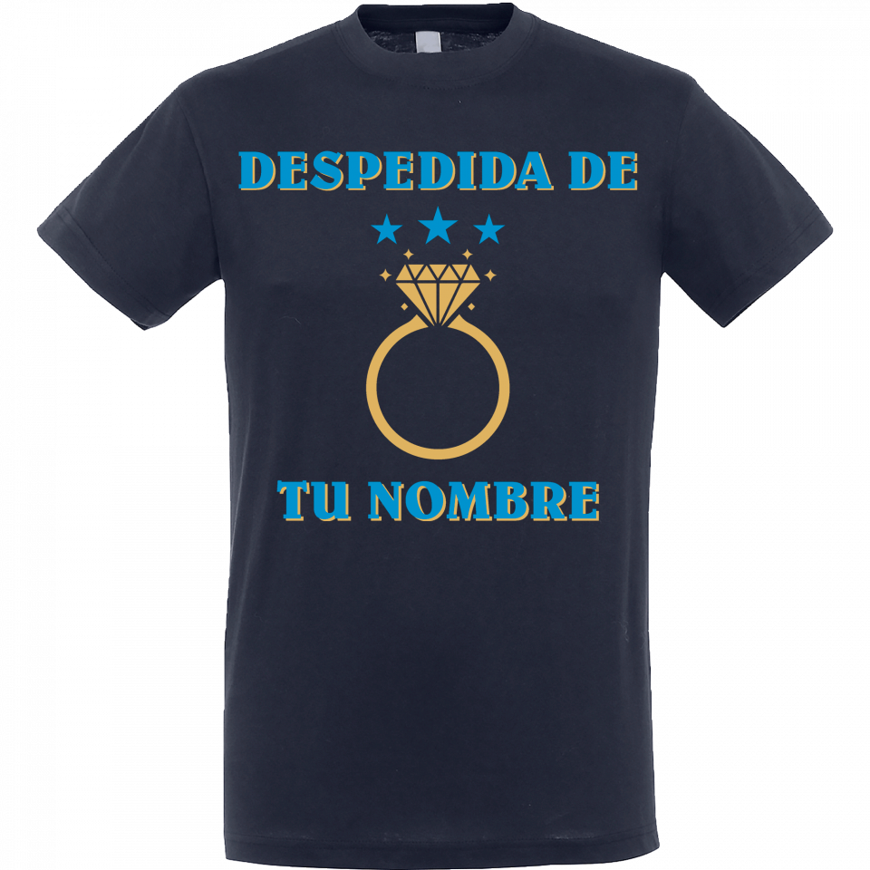 Camiseta despedida de soltero personalizable: anillo