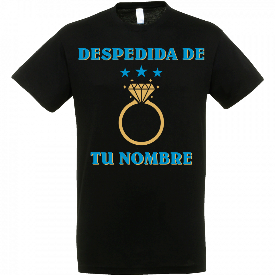 Camiseta despedida de soltero personalizable: anillo